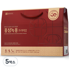 종근당건강 홍삼녹용 프리미엄, 30회분, 1.5L, 5박스