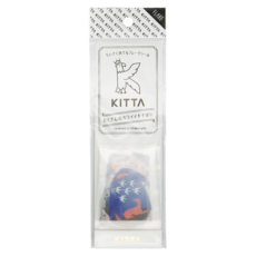 KING JIM KITTA 隨身攜帶和紙膠帶 單張貼紙, 夜空神話(濵佳江設計款), 1個
