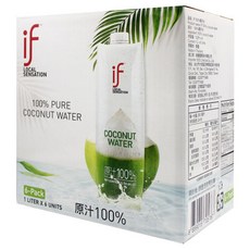 泰國 if 純椰子汁6入組, 1L, 1組