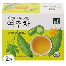 Danongwon 苦瓜茶茶包, 1g, 40包, 2盒