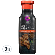 청정원 클래식 스테이크소스, 3개, 250g