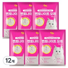 CNL라이프 디럭스 벤토나이트 고양이 모래 오리지널, 4L, 12개