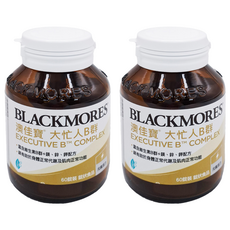 BLACKMORES 澳佳寶 大忙人B群，含8種維生素B群+維生素C，鎂鋅鉀配方，60錠, 60顆, 2罐