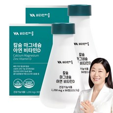 Vitamin Village 鈣鎂鋅&維生素D錠, 90顆, 2罐