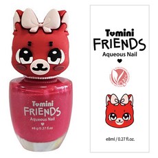 투미니 어린이 프렌즈 수성 네일 8ml, 트윙클레드(여우), 1개