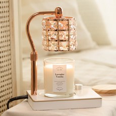 Candle Department Store 大豆蠟燭280g套組, Lavender Vanilla, 玫瑰金 白色