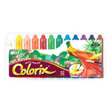 AMOS 阿摩司 Colorix 12色 粗款神奇水蠟筆 Set, 1盒