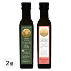 THE VILLAGE PRESS 頂級冷壓初黃金酪梨油+香辣西西里風味橄欖油套組, 2組