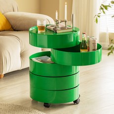 모나 원형 5단 트롤리, 그린