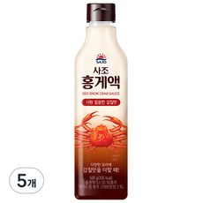 사조 홍게액, 500g, 5개