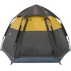 스위스마운틴 헥사돔 원터치 텐트, BROWN, 5인용