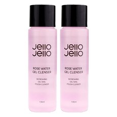 Jello Jello 玫瑰水凝膠指甲清潔劑, 130ml, 2個