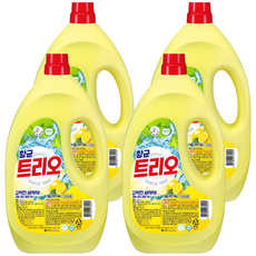 Trio 蔬果碗盤洗碗精, 檸檬/青檸, 1kg, 4瓶