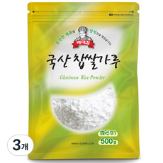 배대감 찹쌀가루, 500g, 3개