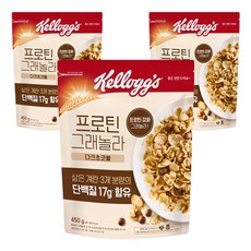 프로틴그래놀라 다크초코볼 시리얼, 450g, 3개