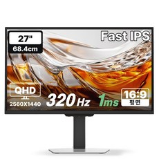 한성컴퓨터 QHD Fast IPS 320Hz 게이밍 모니터 화이트, 68.4cm, TFG27Q32PCMW(일반)