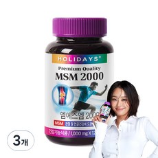 HOLIDAYS MSM 2000補充錠, 120顆, 3罐