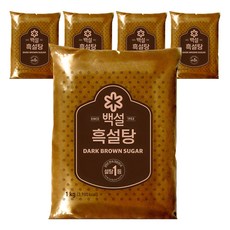 CJ BEKSUL 白雪 黑砂糖, 1kg, 5個