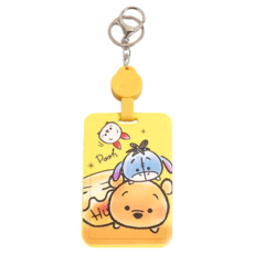 TSUM TSUM 小熊維尼伸縮滑蓋證件套, 11 x 7cm, 維尼屹耳
