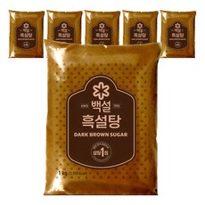 CJ BEKSUL 白雪 黑砂糖, 1kg, 6個