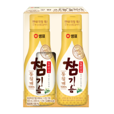 샘표 통참깨 참기름, 200ml, 2개입