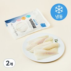 프리미어 미국 MSC인증 가자미살(냉동), 500g, 2개