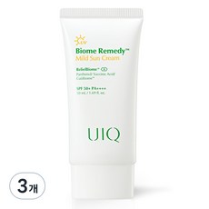 유이크 바이옴 레미디 마일드 선크림 SPF50+ PA++++, 50ml, 3개