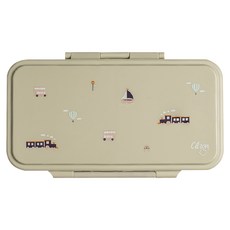 Citron 小檸檬 長型餐盒, 970ml, 21 x 7 x 10.5 cm, 輕量, 不含BPA, 交通工具, 1個
