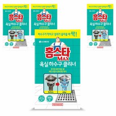 홈스타 맥스 욕실 하수구 클리너, 12g, 4개