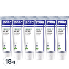 2080 애플민트향 자일리톨 치약, 120g, 18개