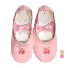 여아용 리본자수 발레슈즈