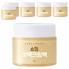 Label Young 塗抹式亮白面膜, 50g, 6個