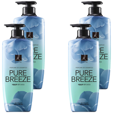 엘라스틴 퓨어 브리즈 퍼퓸 샴푸 로즈&피오니향, 600ml, 4개