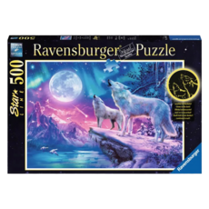 Ravensburger 維寶 拼圖 夜光版 暮光嚎叫 Set 500片, 1盒