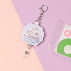 Sanrio 三麗鷗 皮質伸縮證件扣 CA940-6, 大耳狗花邊, 1個