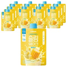 랩노쉬 슬림쉐이크 초당옥수수, 45g, 14개 45g, 14개
