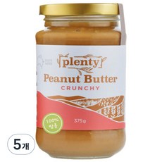 플랜티땅콩버터
 플랜티푸드 100% 땅콩버터 크런치 375g 5개