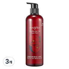 레드플로 꽃을든남자 동백 헤어젤 슈퍼하드, 3개, 500ml