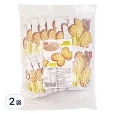 盛香珍 蝴蝶派 原味奶油 厚實口感 16個, 400g, 2袋