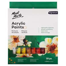 Mont Marte 蒙瑪特 壓克力顏料18色套組 12ml, 18色