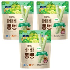 베베쿡 처음먹는 빼빼롱뻥, 30g, 3개, 청포도