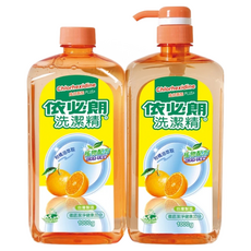 依必朗 洗潔精 Set, 柑橘油萃取, 植物配方, 1000g 1+1組包, 2kg, 1組