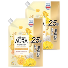 아우라 초고농축 섬유유연제 미드나잇골드 리필, 1.7L, 2개 1.7L, 2개
