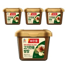 CJ Haechandle 肉類專用包飯醬, 450g, 4個