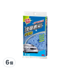 3M Scotch-Brite 百利 專業洗車木漿棉, 6個