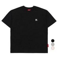하버드키즈 아동용 하버드 에센셜 코튼 로고 반팔 티셔츠 HJPTHSD24027