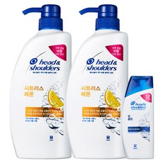 헤드앤숄더 시트러스 레몬 샴푸 750ml 2개 + 헤드앤숄더 딥클린 샴푸 90ml 1개 1세트 상품 이미지