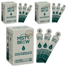 MISTY BREW 無咖啡因冷萃咖啡隨身包, 25ml, 30條, 3盒