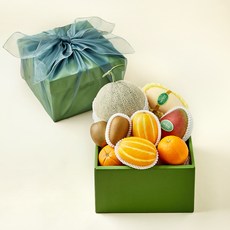 온브릭스 프리미엄 과일 6종 선물세트 토파즈 1호 3.50kg + 고급보자기, 1세트