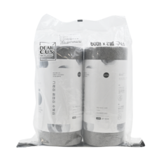 DEARCUS 捲筒型拋棄式洗碗布 Set 2, 雙面超細纖維材質, 極度耐用清潔巾, 灰色, 60張, 2捲